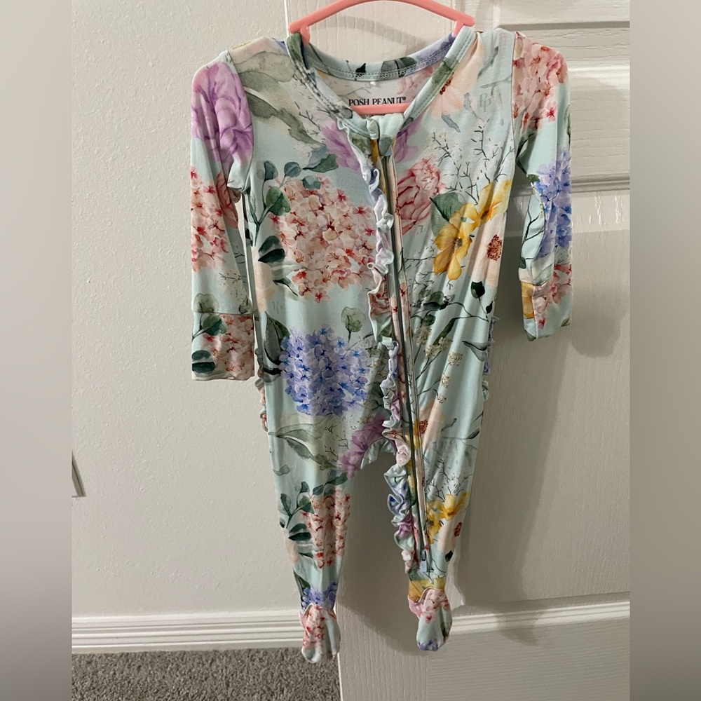 Posh Peanut Pastel Floral Infant Outfit